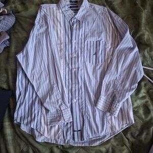 Men's Striped Button-Down Shirt